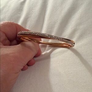 Michael Kors Rose Gold Oval Bangle Bracelet